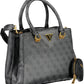 Elegant Black Multi-Compartment Handbag