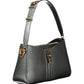 Chic Black Contrasting Detail Shoulder Handbag