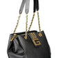 Chic Black Multi-Compartment Handbag