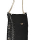 Chic Two-Chain Black Shoulder Bag