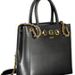 Elegant Two-Tone Chain Handle Handbag