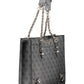 Chic Black Chain Handled Shoulder Bag