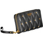 Chic Contrasting Details Zip Wallet