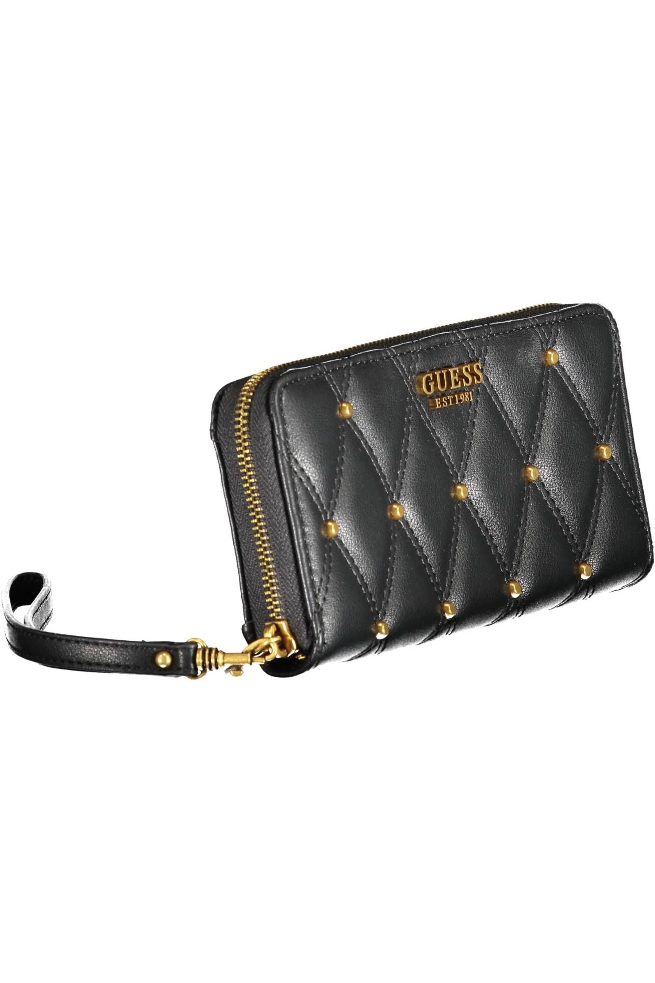 Chic Contrasting Details Zip Wallet