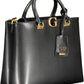Elegant Black Chain-Strap Tote Bag