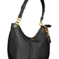 Elegant Black Shoulder Bag with Contrasting Details