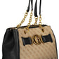 Elegant Chain-Handled Polyurethane Handbag