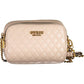 Chic Pink Chain Shoulder Bag with Contrasting Details