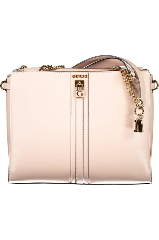 Chic Pink Chain Shoulder Bag