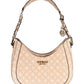Chic Pink Guess Shoulder Bag with Contrasting Details