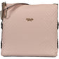 Chic Pink Polyurethane Chain-Handle Shoulder Bag