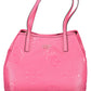 Pink Chic Shoulder Bag with Contrasting Details