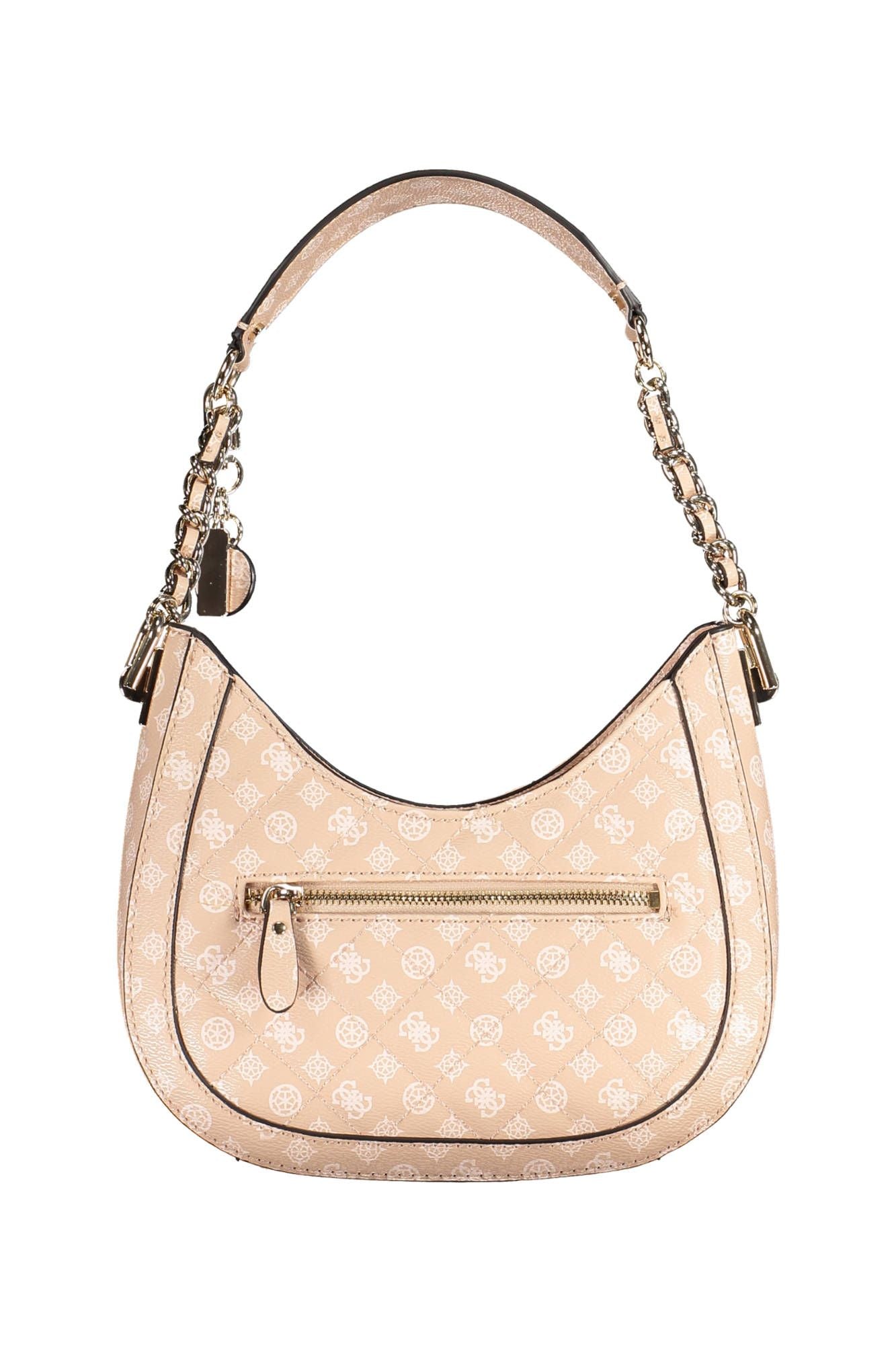 Chic Pink Guess Shoulder Bag with Contrasting Details