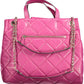 Chic Pink Chain-Handle Tote for Everyday Elegance