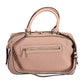 Chic Pink Satchel with Contrasting Details