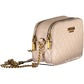 Chic Pink Chain Shoulder Bag with Contrasting Details