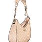 Chic Pink Guess Shoulder Bag with Contrasting Details