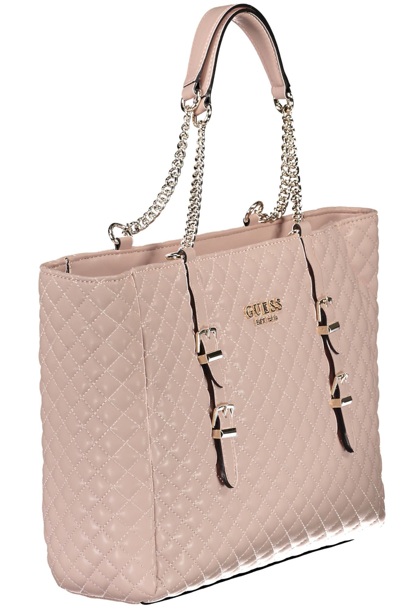 Chic Pink Chain-Handle Shoulder Bag