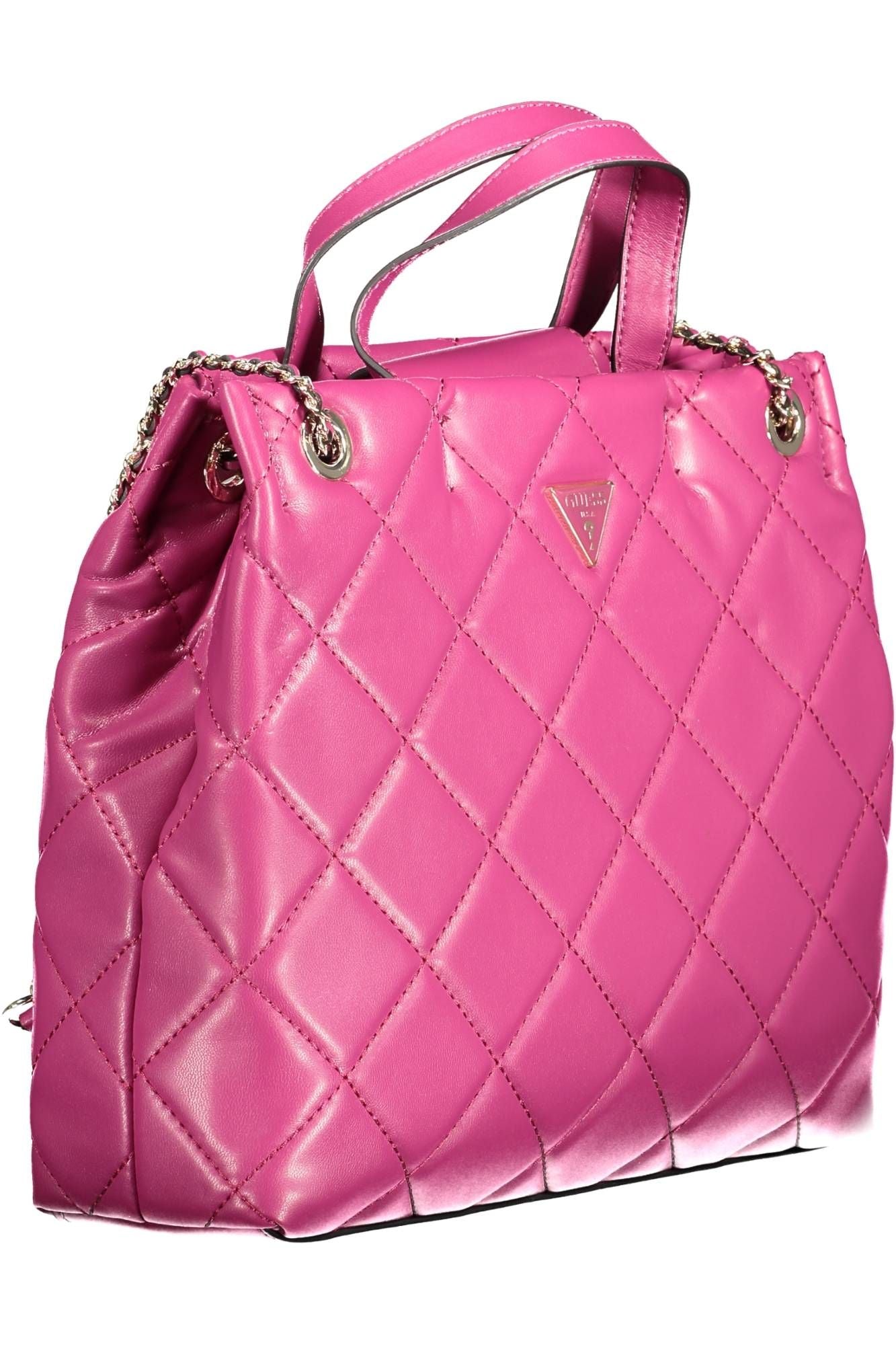 Chic Pink Chain-Handle Tote for Everyday Elegance