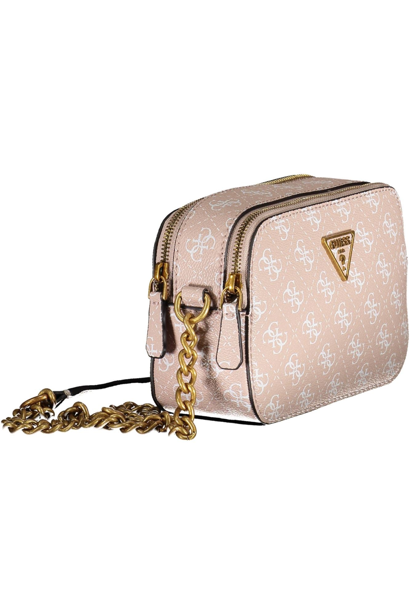 Chic Pink Chain-Strap Shoulder Bag