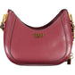 Chic Purple Shoulder Bag with Contrast Details