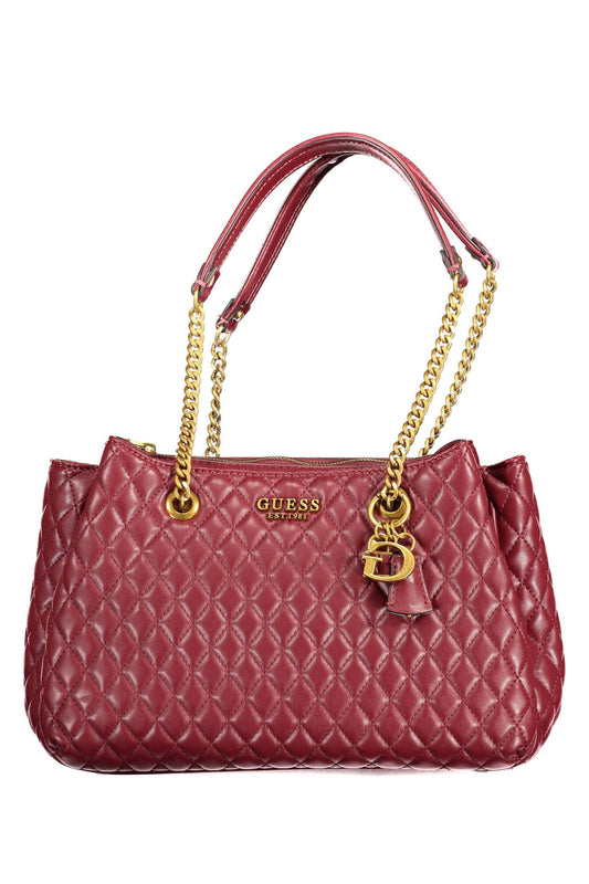 Elegant Purple Chain-Handle Shoulder Bag