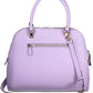 Elegant Purple Handbag with Contrasting Details