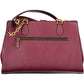 Chic Purple Polyurethane Designer Tote