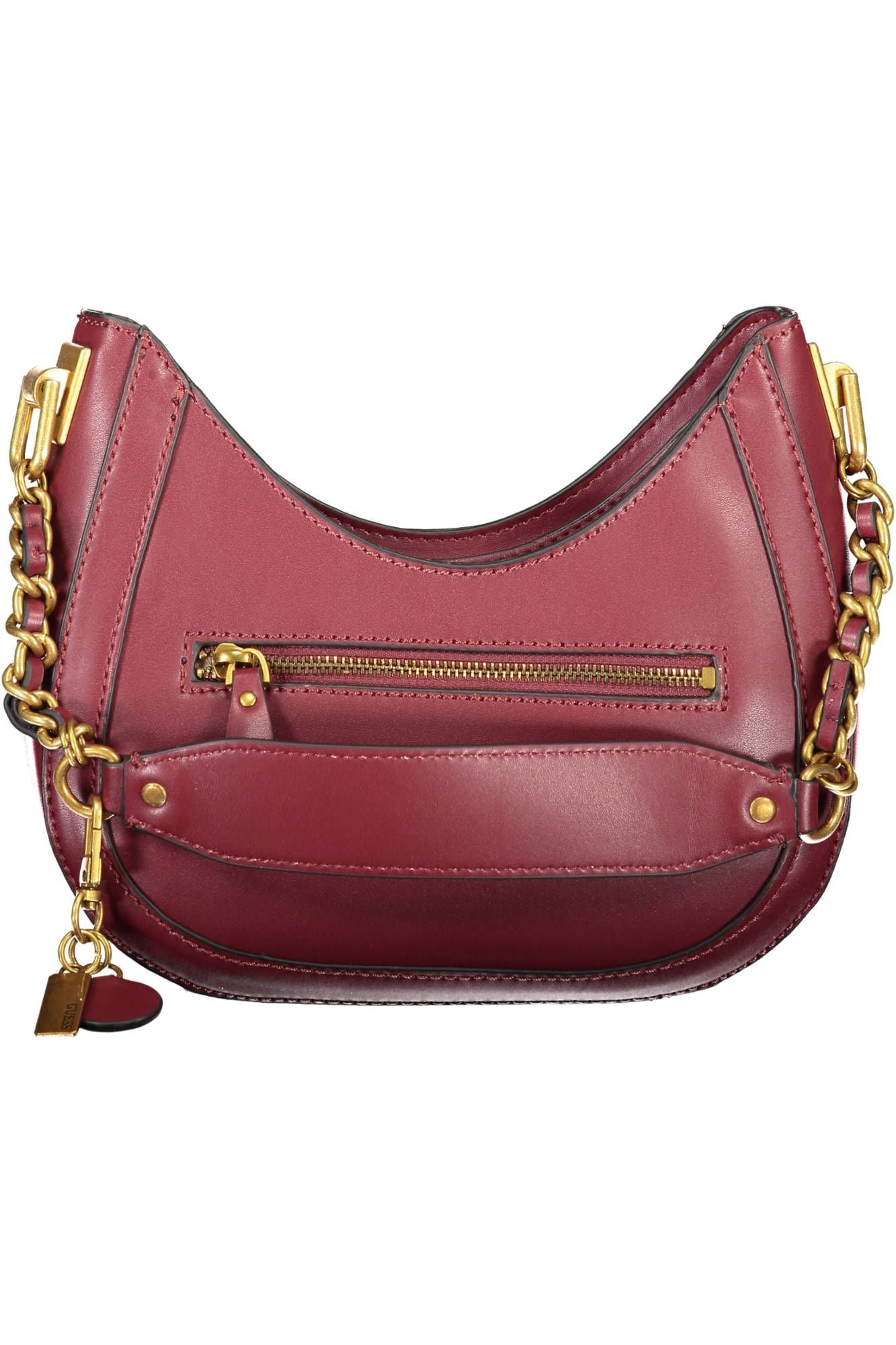 Chic Purple Shoulder Bag with Contrast Details