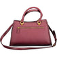 Chic Purple Handbag with Contrasting Details