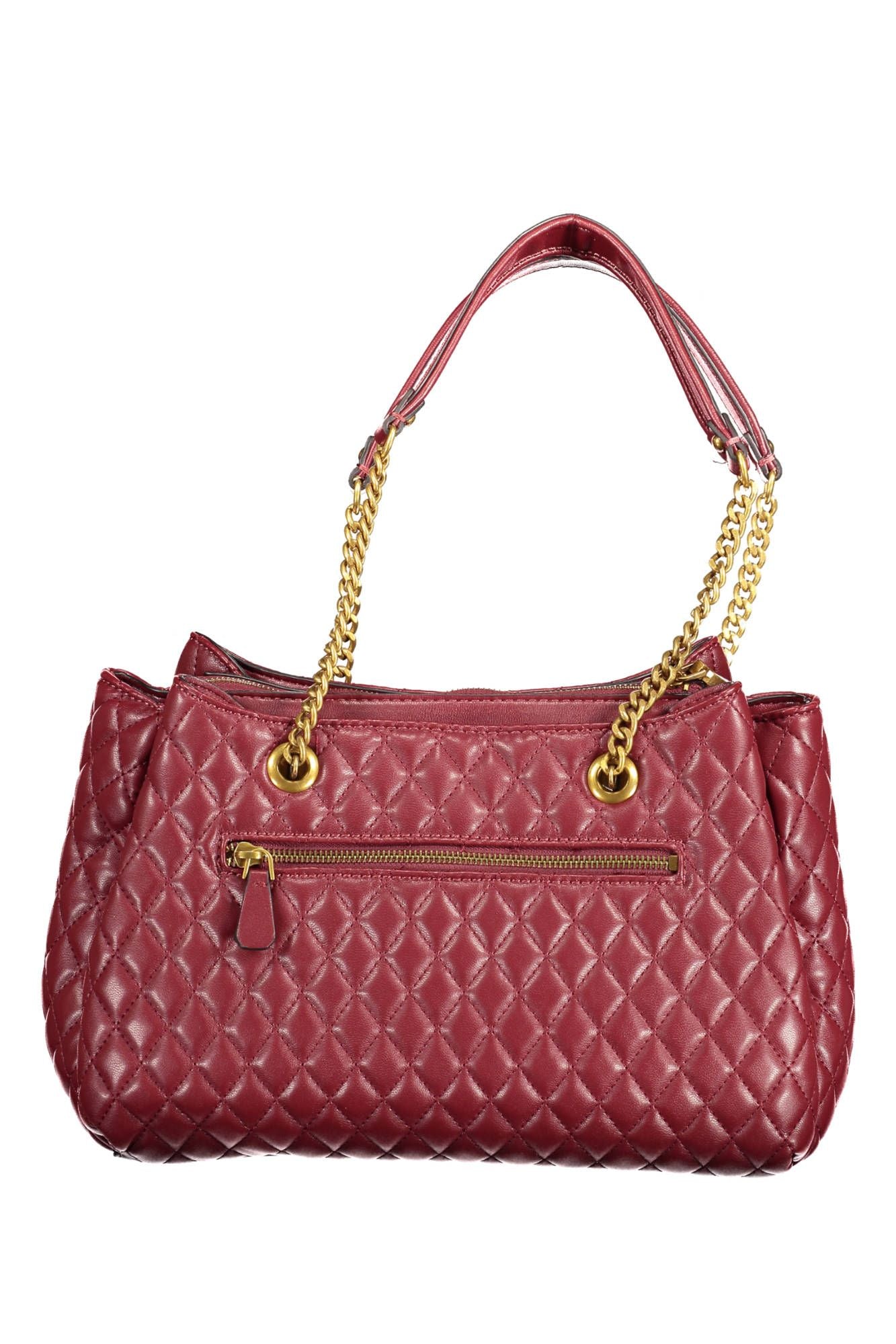 Elegant Purple Chain-Handle Shoulder Bag