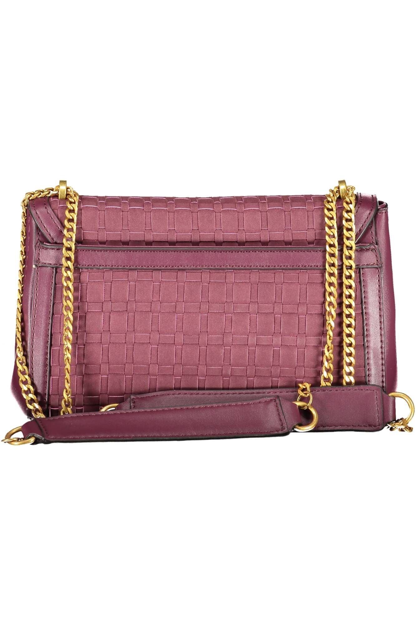 Chic Purple Chain Handle Shoulder Bag