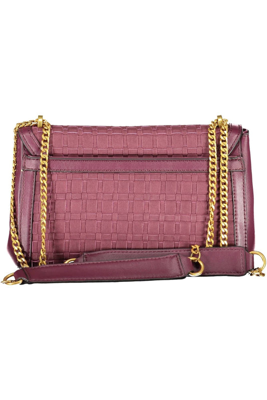 Chic Purple Chain Handle Shoulder Bag