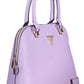 Elegant Purple Handbag with Contrasting Details