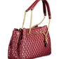 Elegant Purple Chain-Handle Shoulder Bag