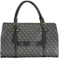 Chic Black Handbag with Contrast Details