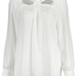 Chic White Long-Sleeved Logo Shirt