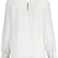 Chic White Long-Sleeved Logo Shirt
