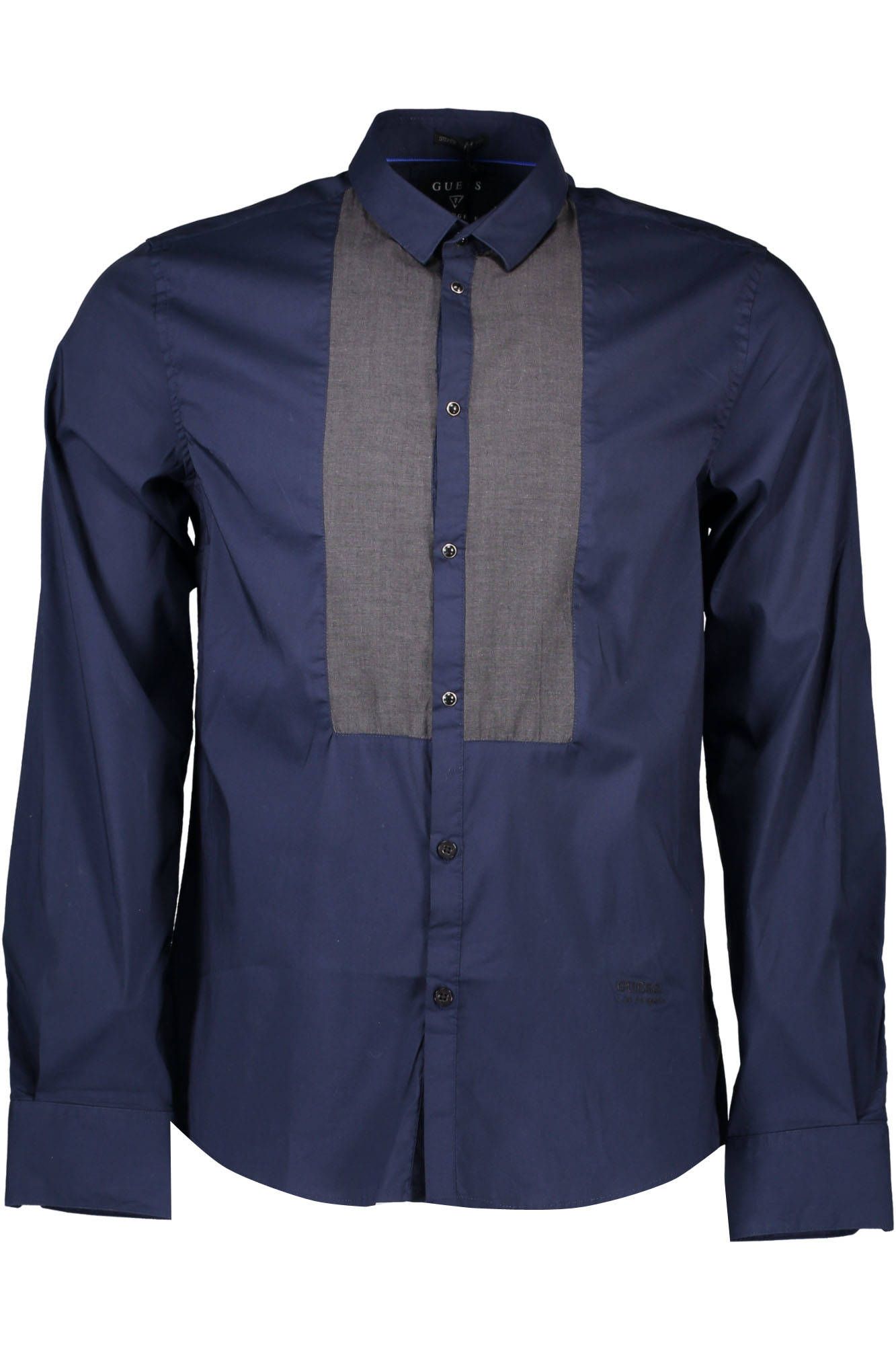 Elegant Slim Long Sleeve Blue Men's Shirt