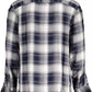 Chic Blue Viscose Long Sleeve Men's Shirt