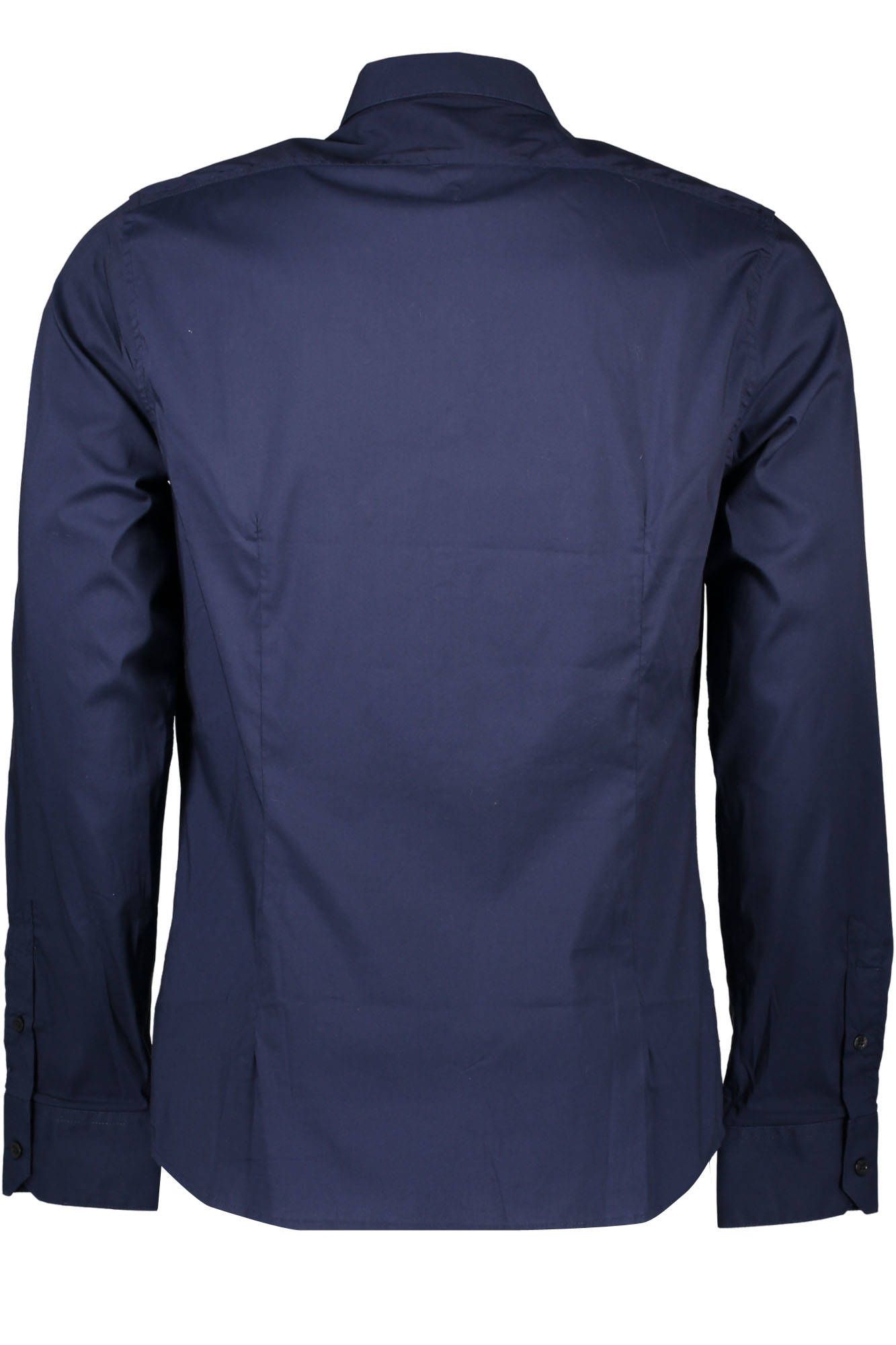 Elegant Slim Long Sleeve Blue Men's Shirt