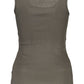 Chic Green Rhinestone Tank Top