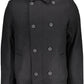 Sleek Black Long Sleeve Coat