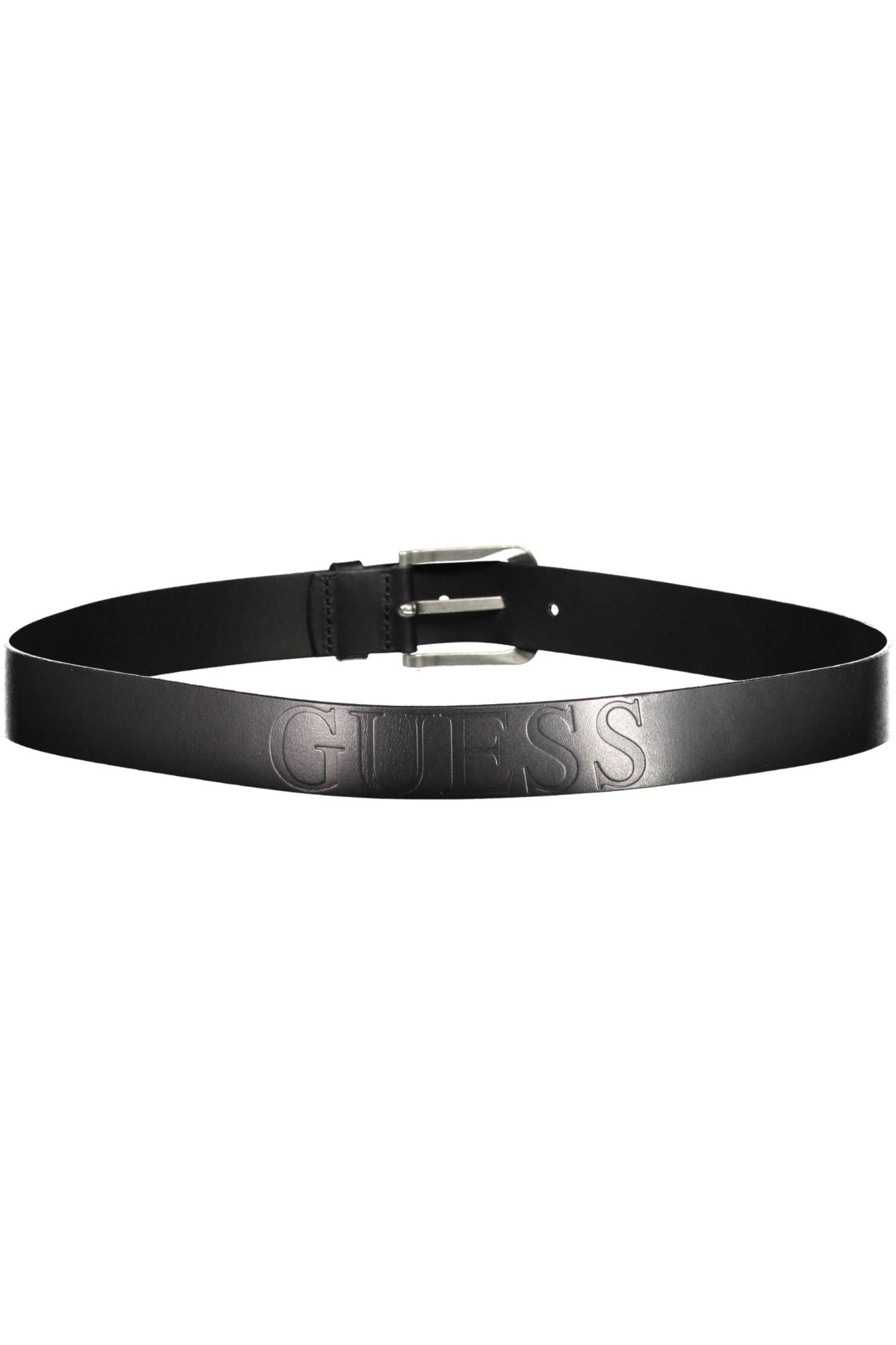 Sleek Italian Leather Belt with Metal Buckle