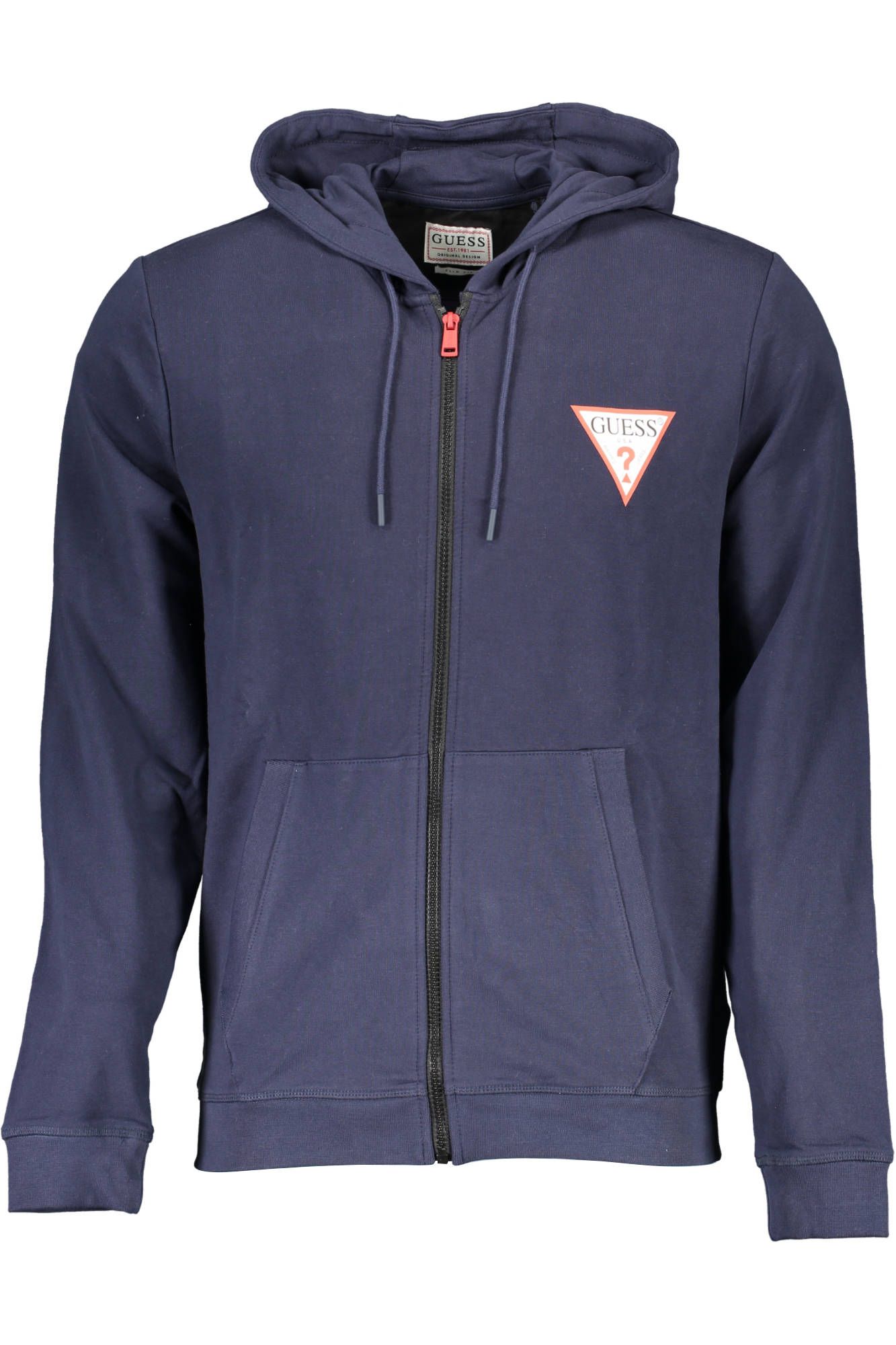 Elegant Slim Fit Hooded Sweatshirt in Blue