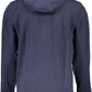 Elegant Slim Fit Hooded Sweatshirt in Blue