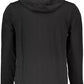 Slim Fit Hooded Sweatshirt in Black