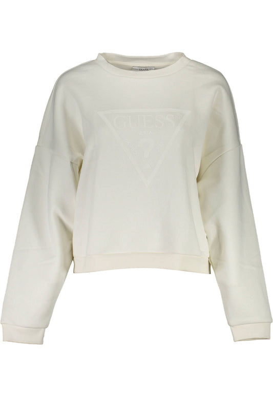 Chic White Organic Cotton Blend Sweater