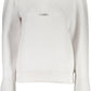 Elegant White Logo Sweater with Back Zip Detail