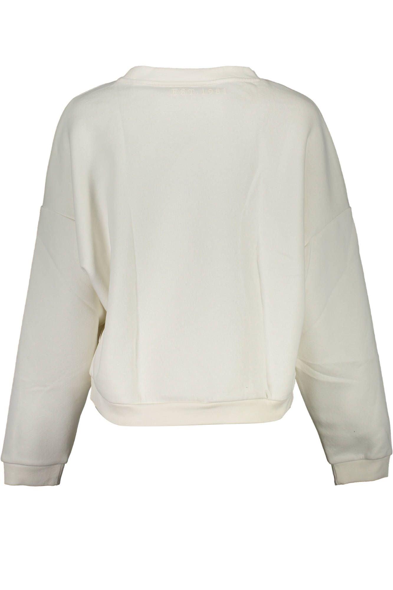 Chic White Organic Cotton Blend Sweater